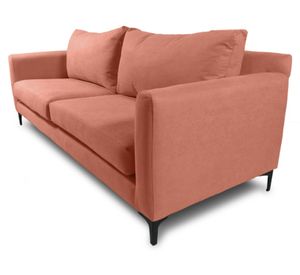 Sofá 2 cuerpos Alanna chenille palo rosa