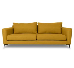 Sofá 2 cuerpos Alanna chenille ambarino