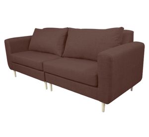 Sofá 3 cuerpos Bollen chenille café