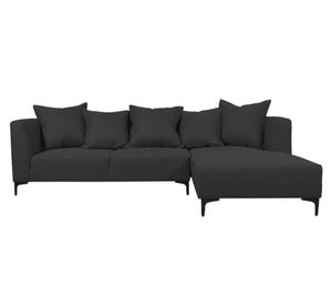 Seccional 3 cuerpos Cordelia chenille grafito