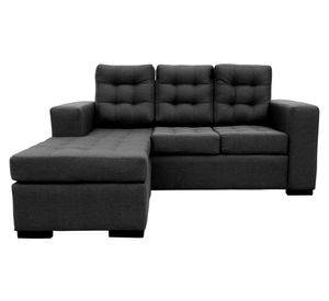 Seccional 3 cuerpos Antu chenille grafito