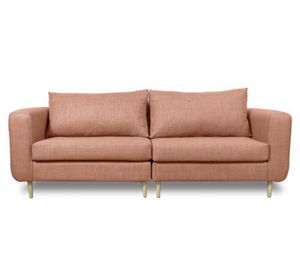 Sofá 3 cuerpos Bollen chenille palo rosa