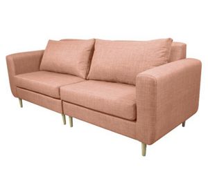 Sofá 3 cuerpos Bollen chenille palo rosa