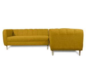 Seccional 3 cuerpos Lynette chenille ambarino