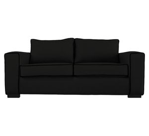 Sofá 3 cuerpos Gabro chenille negro
