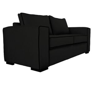 Sofá 3 cuerpos Gabro chenille negro