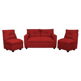 Juego de living 4 cuerpos Mateo chenille PP rojo