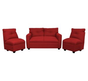 Juego de living 4 cuerpos Mateo chenille PP rojo
