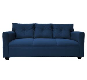 Sofá 3 cuerpos Mateo chenille PP azul