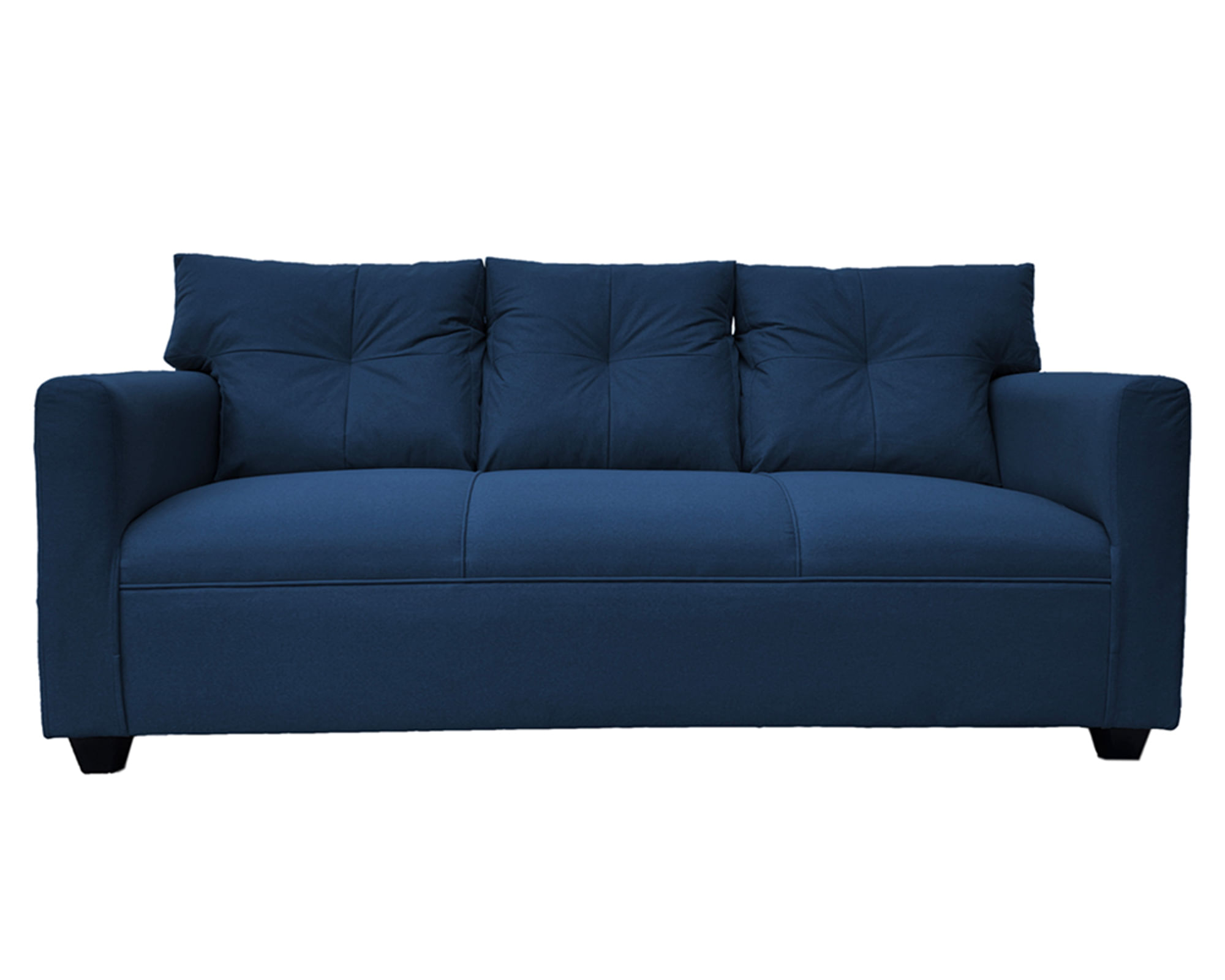 Sofás Home Sofá 3 cuerpos Mateo chenille PP azul