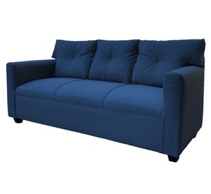 Sofá 3 cuerpos Mateo chenille PP azul
