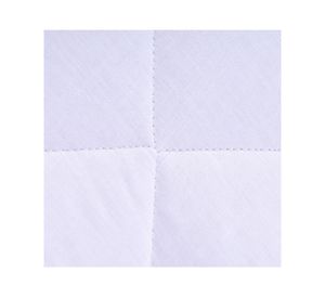 Cubre Colchón 1 plaza Elasticado blanco