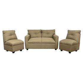 Juego de living 4 cuerpos Mateo chenille PP beige