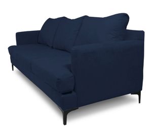 Sofá 3 cuerpos Aldara chenille azul