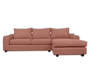 Seccional 3 cuerpos Kandra chenille palo rosa