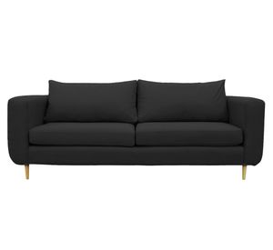 Sofá 2 cuerpos Bollen chenille grafito