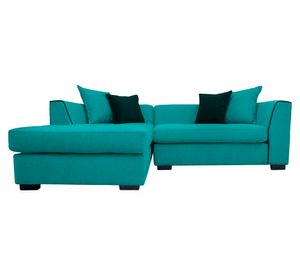 Seccional 3 cuerpos Valencia chenille turquesa