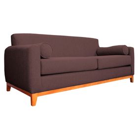 Sofá 2 cuerpos Meli chenille cafe