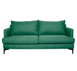 Sofá 2 cuerpos Aldara chenille verde