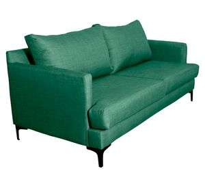 Sofá 2 cuerpos Aldara chenille verde