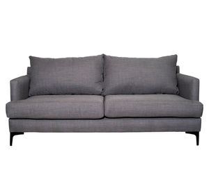 Sofá 2 cuerpos Aldara chenille gris