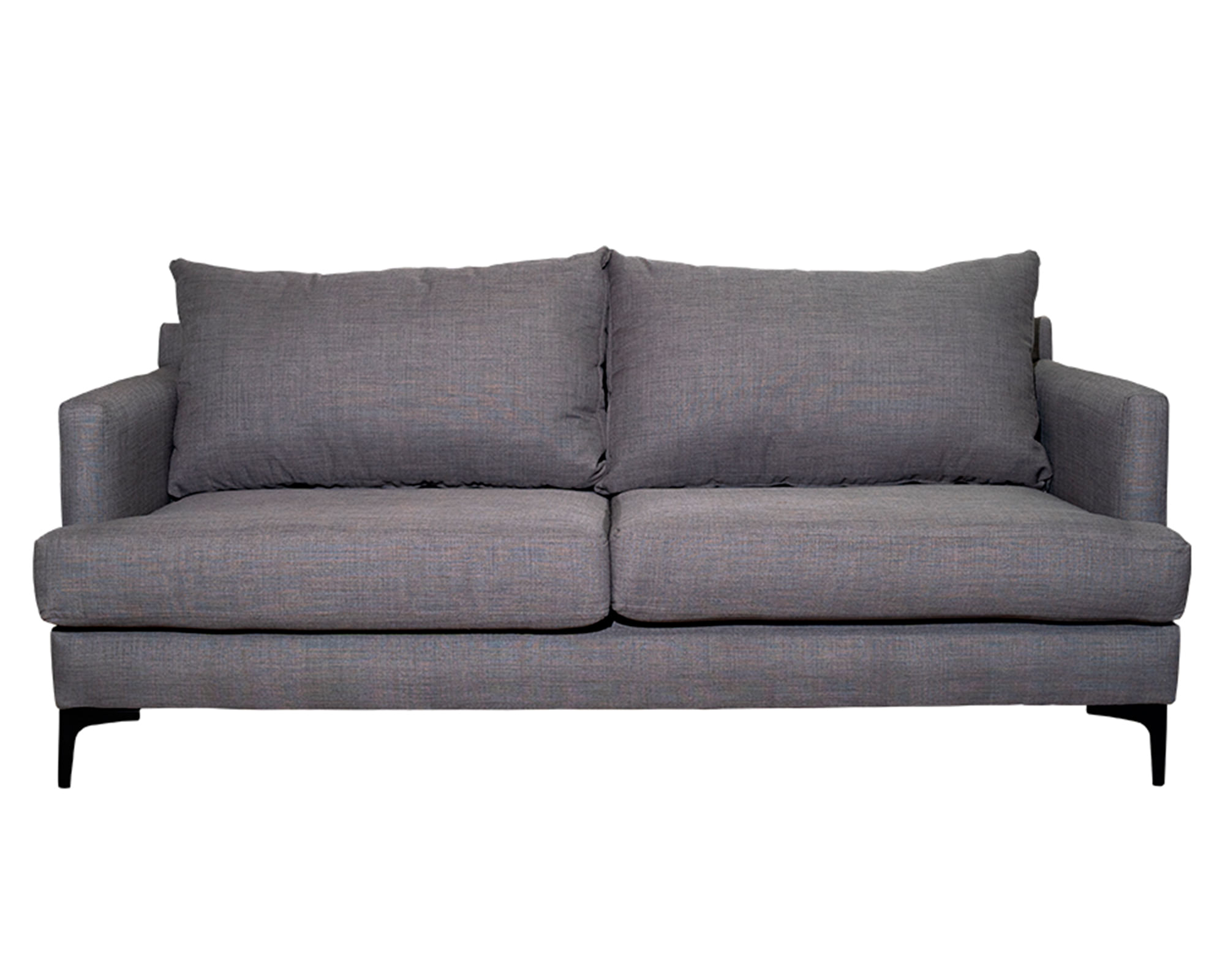 Sofás Home Sofá 2 cuerpos Aldara chenille gris