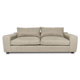 Sofá 3 cuerpos Briana chenille beige