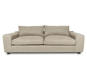 Sofá 3 cuerpos Briana chenille beige