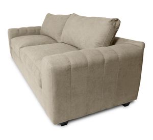 Sofá 3 cuerpos Briana chenille beige