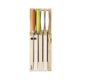 Set 4 cuchillos con base de madera