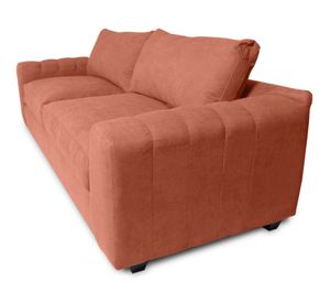 Sofá 3 cuerpos Briana chenille palo rosa