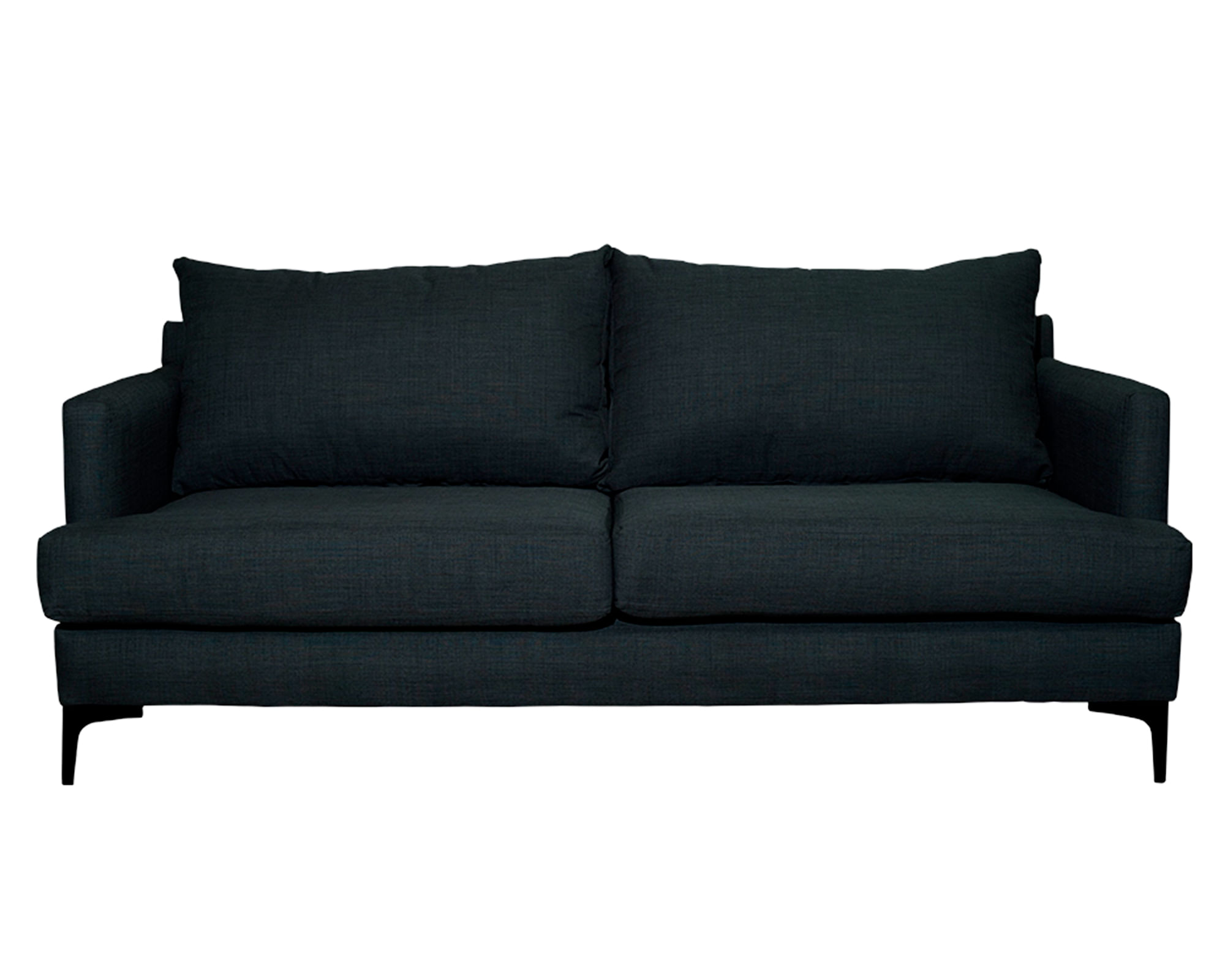 Sofás Home Sofá 2 cuerpos Aldara chenille grafito