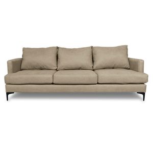 Sofá 3 cuerpos Aldara chenille beige