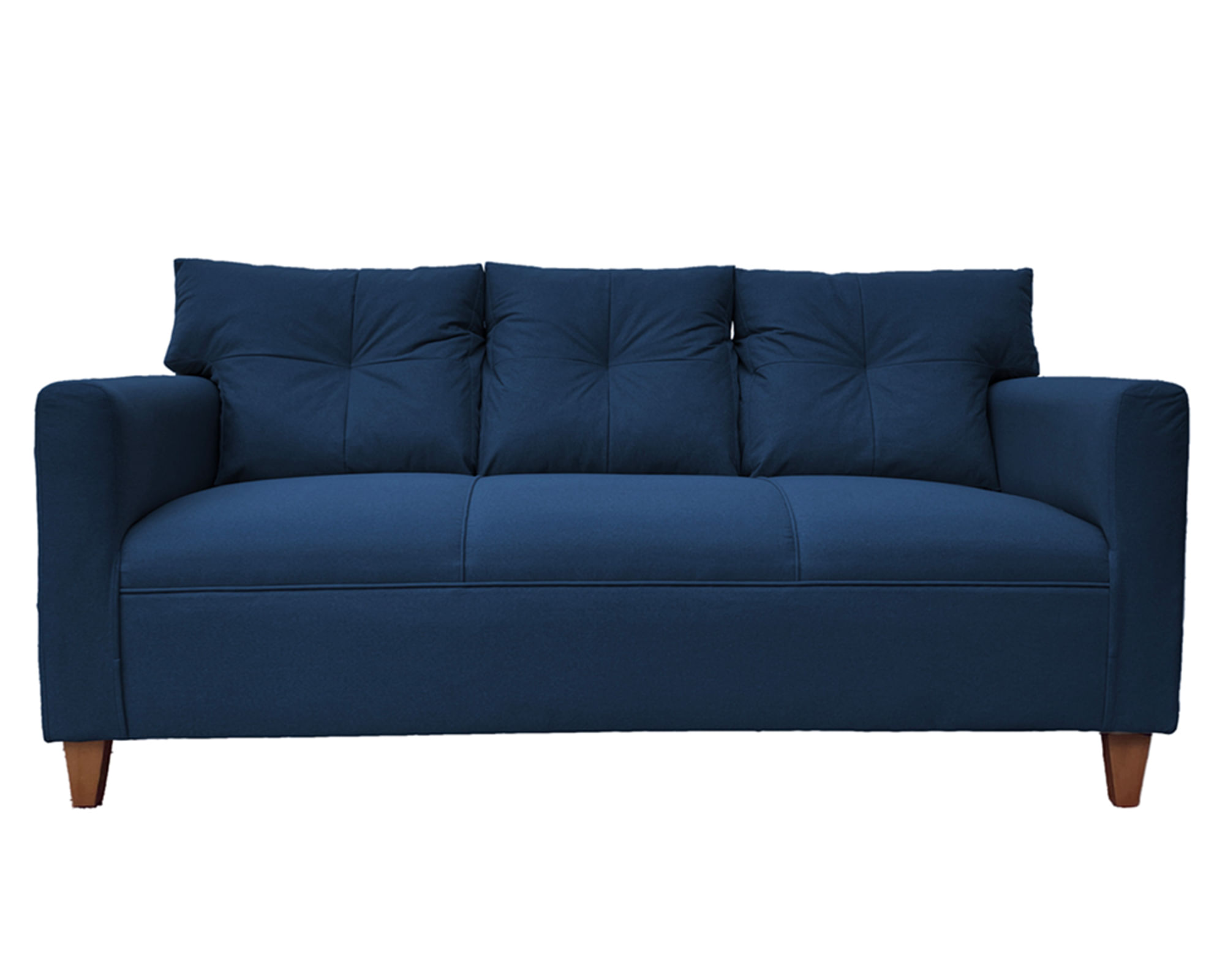 Sofás Home Sofá 3 cuerpos Mateo chenille azul