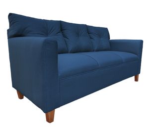 Sofá 3 cuerpos Mateo chenille azul