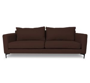 Sofá 3 cuerpos Alanna chenille cafe