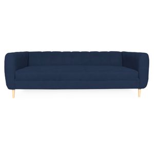 Sofá 2 cuerpos Lynette chenille azul