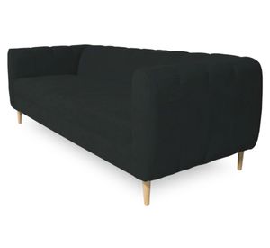 Sofá 3 cuerpos Lynette chenille grafito