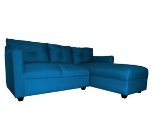 Seccional 3 cuerpos Mateo chenille azul