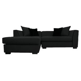 Seccional 3 cuerpos Valencia chenille negro