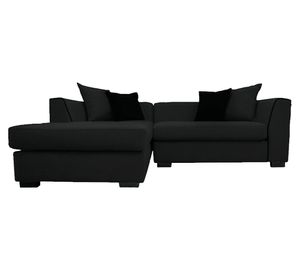 Seccional 3 cuerpos Valencia chenille negro