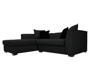 Seccional 3 cuerpos Valencia chenille negro