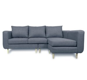 Seccional 3 cuerpos Bollen chenille gris