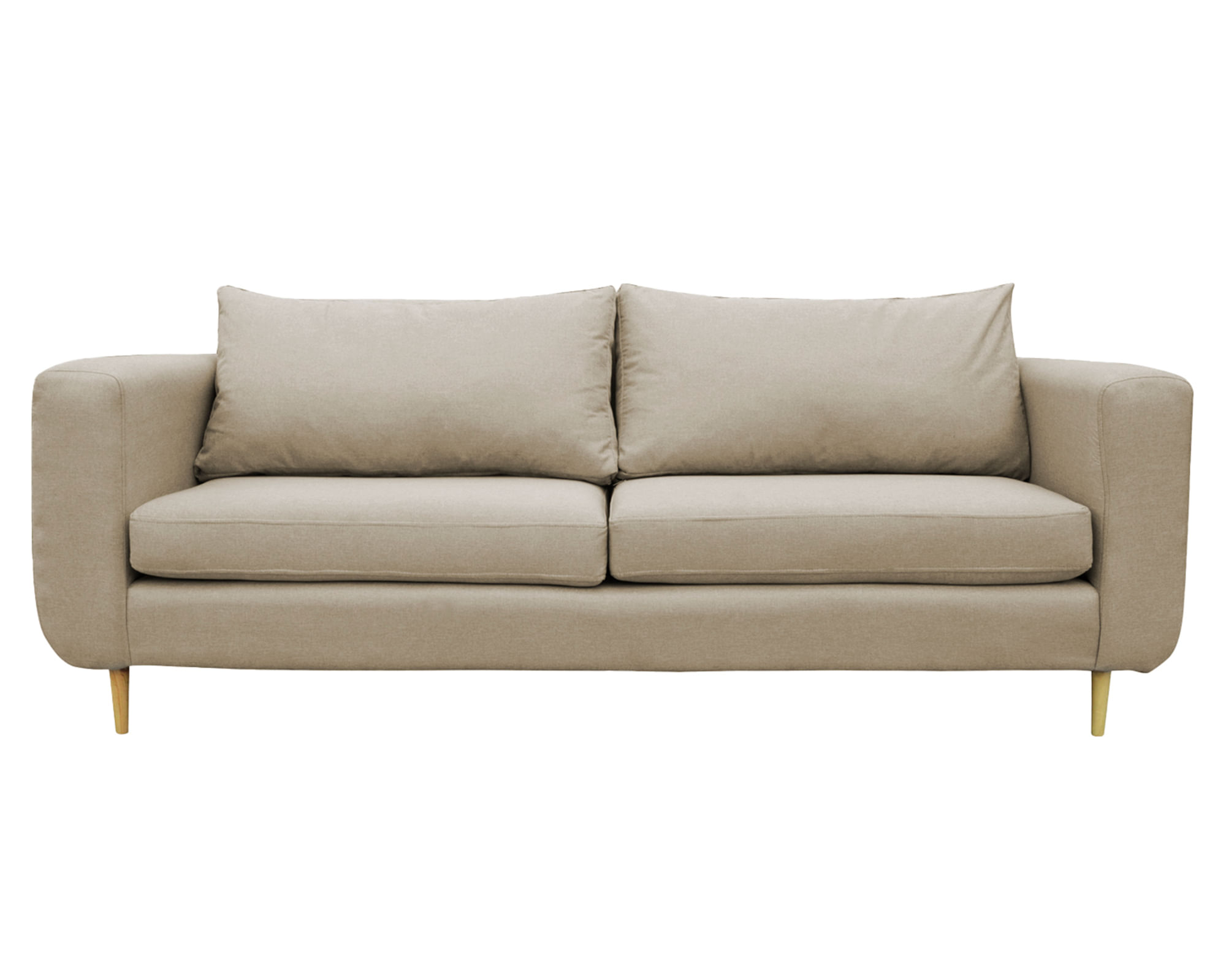 Sofás Home Sofá 2 cuerpos Bollen chenille beige
