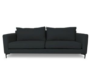 Sofá 2 cuerpos Alanna chenille grafito