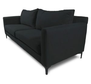 Sofá 2 cuerpos Alanna chenille grafito