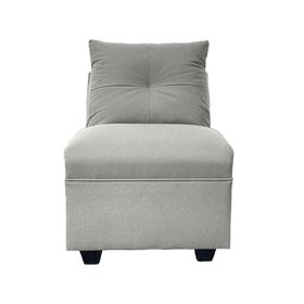 Butaca 1 cuerpo Mateo chenille PP gris