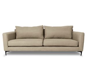 Sofá 3 cuerpos Alanna chenille beige