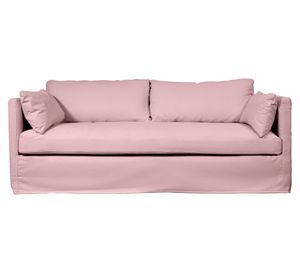 Sofá 3 cuerpos Quepe lino palo rosa