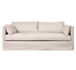 Sofá 3 cuerpos Quepe lino hueso